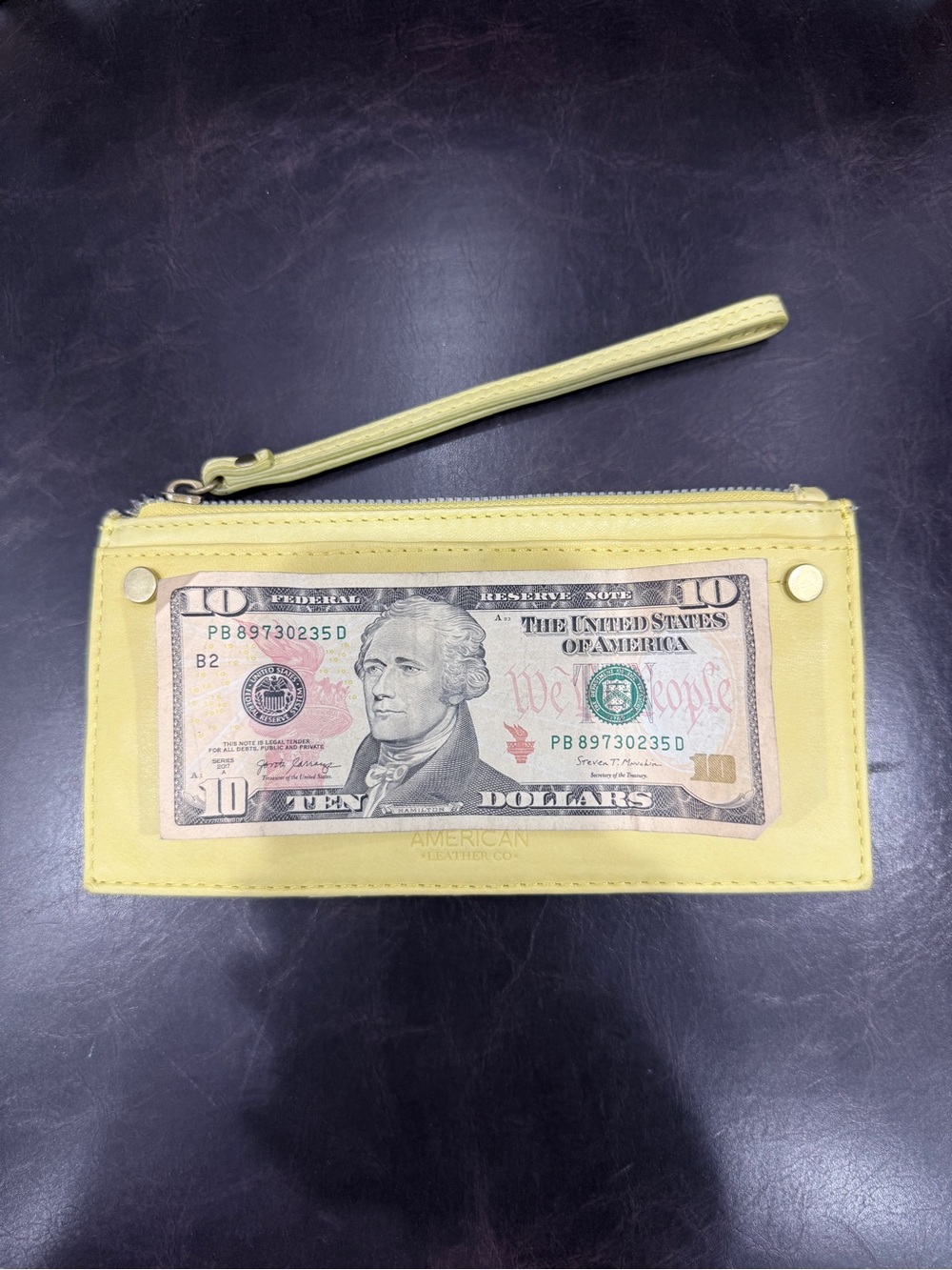 American Leather Co. Citrus YellowLeather Accessory - Picture 9 of 12